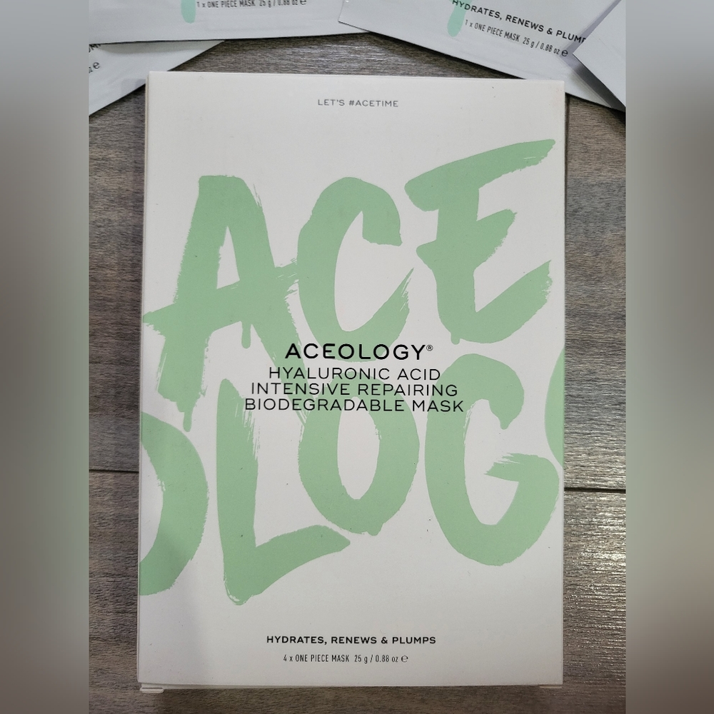 (NEW) Aceology hyaluronic acid mask 4 pc
